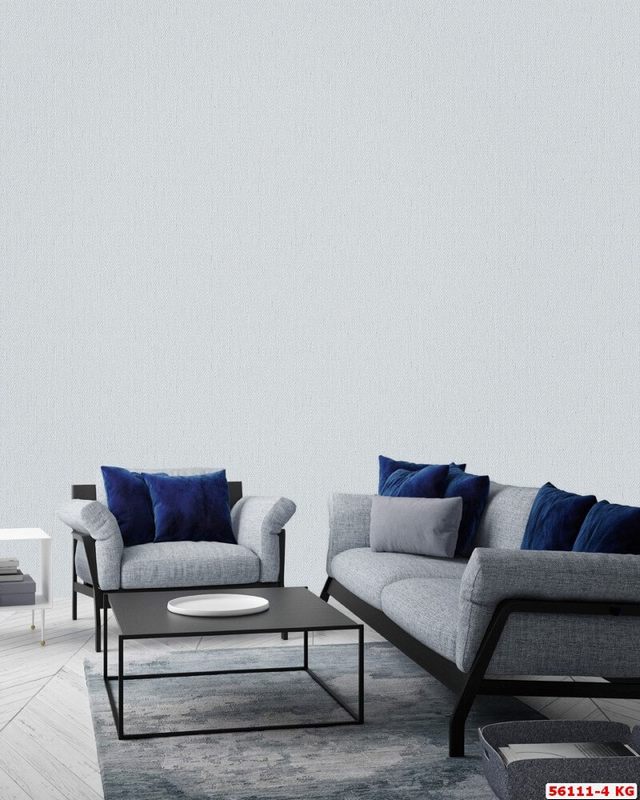 Giấy dán tường màu xám của hãng hàn quốc sẽ làm cho phòng khách trở nên sang trọng hơn.